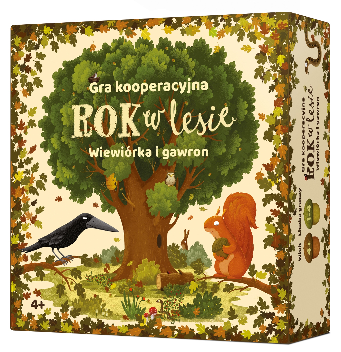 Rok v lese: Spoločenská hra Veverička a havran